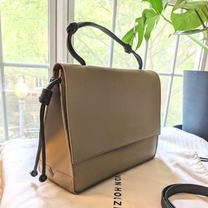 Von Holzhausen handheld vegan leather satchel
